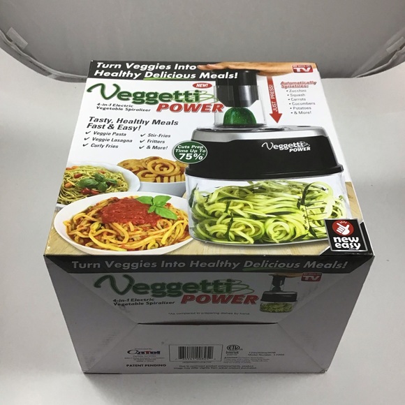 New Veggetti Power Vegetable Spiralizer Electric 4-in-1 As Seen On TV 2 qt. D11 - Picture 3 of 4